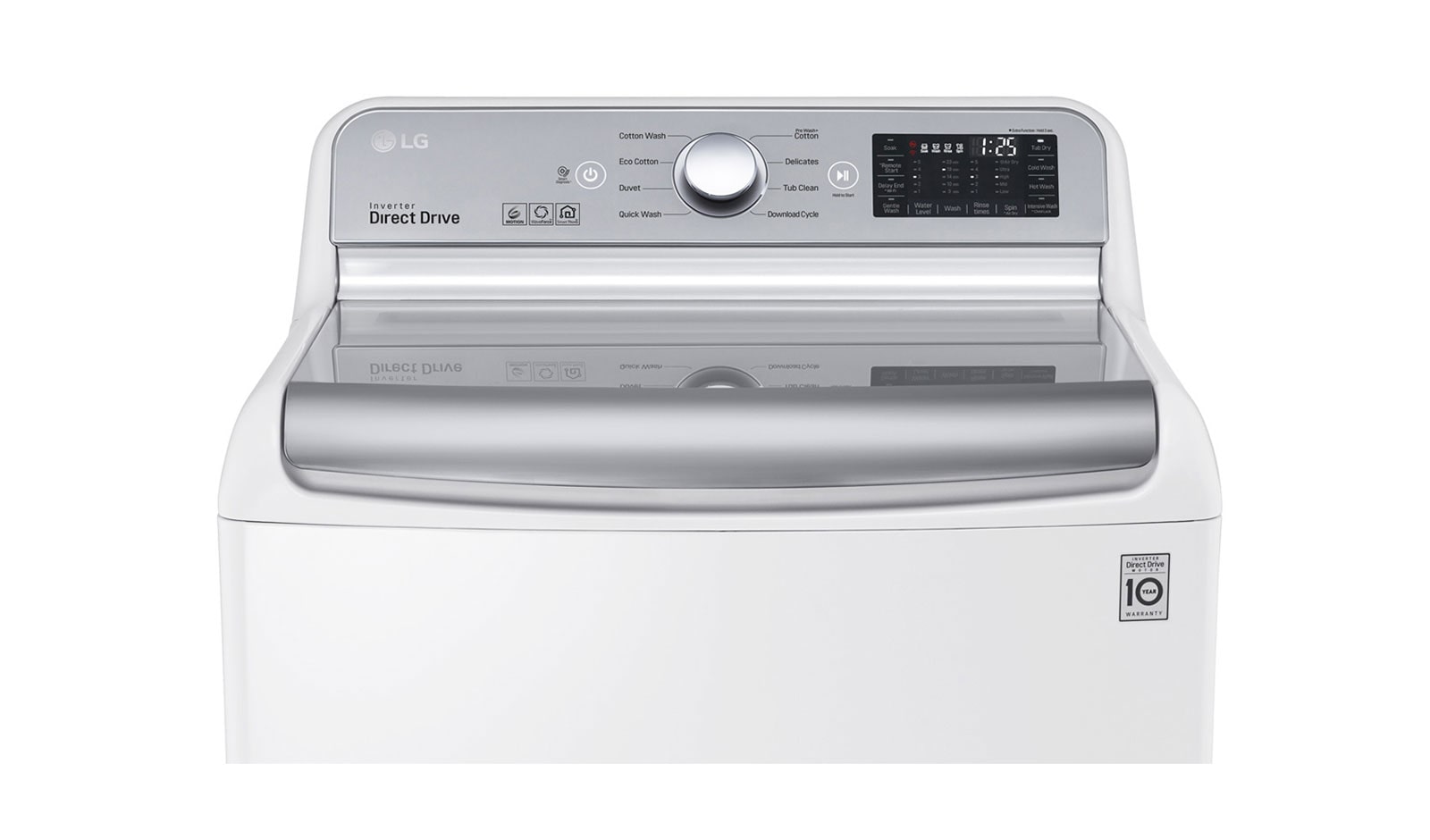 LG Lavadora Smart Carga Superior 6 Motion DD con Motor Inverter Direct Drive con conectividad SmartThinQ™ 25 Kg color Blanca, WT25WT6