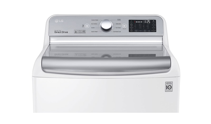 LG Lavadora Smart Carga Superior 6 Motion DD con Motor Inverter Direct Drive con conectividad SmartThinQ™ 25 Kg color Blanca, WT25WT6