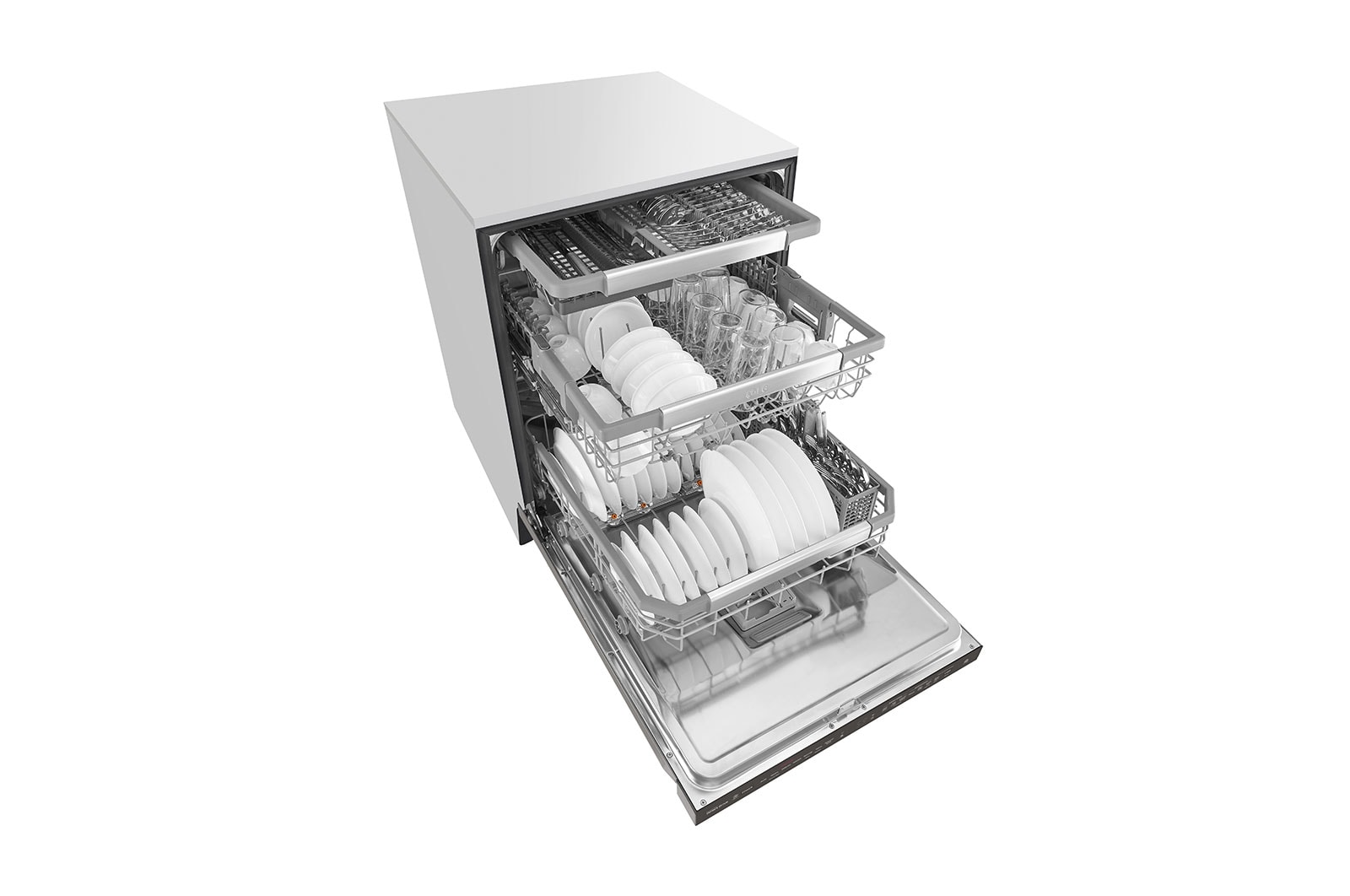 LG Lavavajillas LG QuadWash™ TrueSteam™ con LGThinQ™ WiFi de Empotre, LDP7708BD
