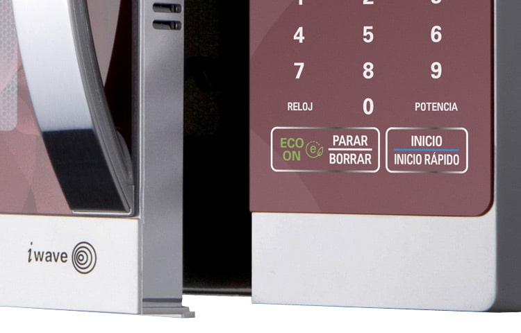 LG HORNO DE MICROONDAS LG GRILL 2 EN 1 1.1 pies³ ROJO FLORAL, MH1143AAF
