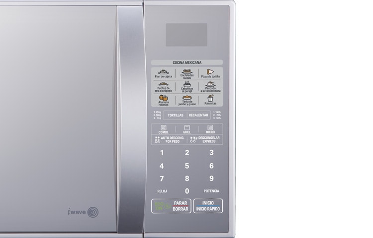 LG HORNO DE MICROONDAS LG GRILL 2 EN 1 1.1 pies³ SILVER / ESPEJO, MH1143BSM