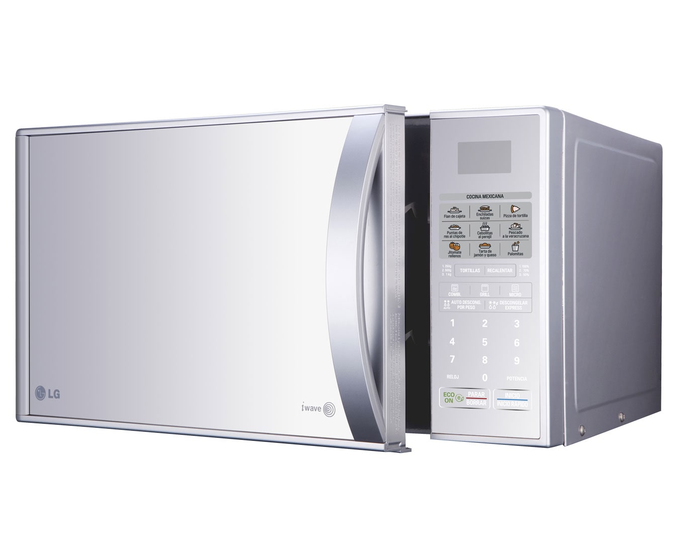 LG HORNO DE MICROONDAS LG GRILL 2 EN 1 1.1 pies³ SILVER / ESPEJO, MH1143BSM