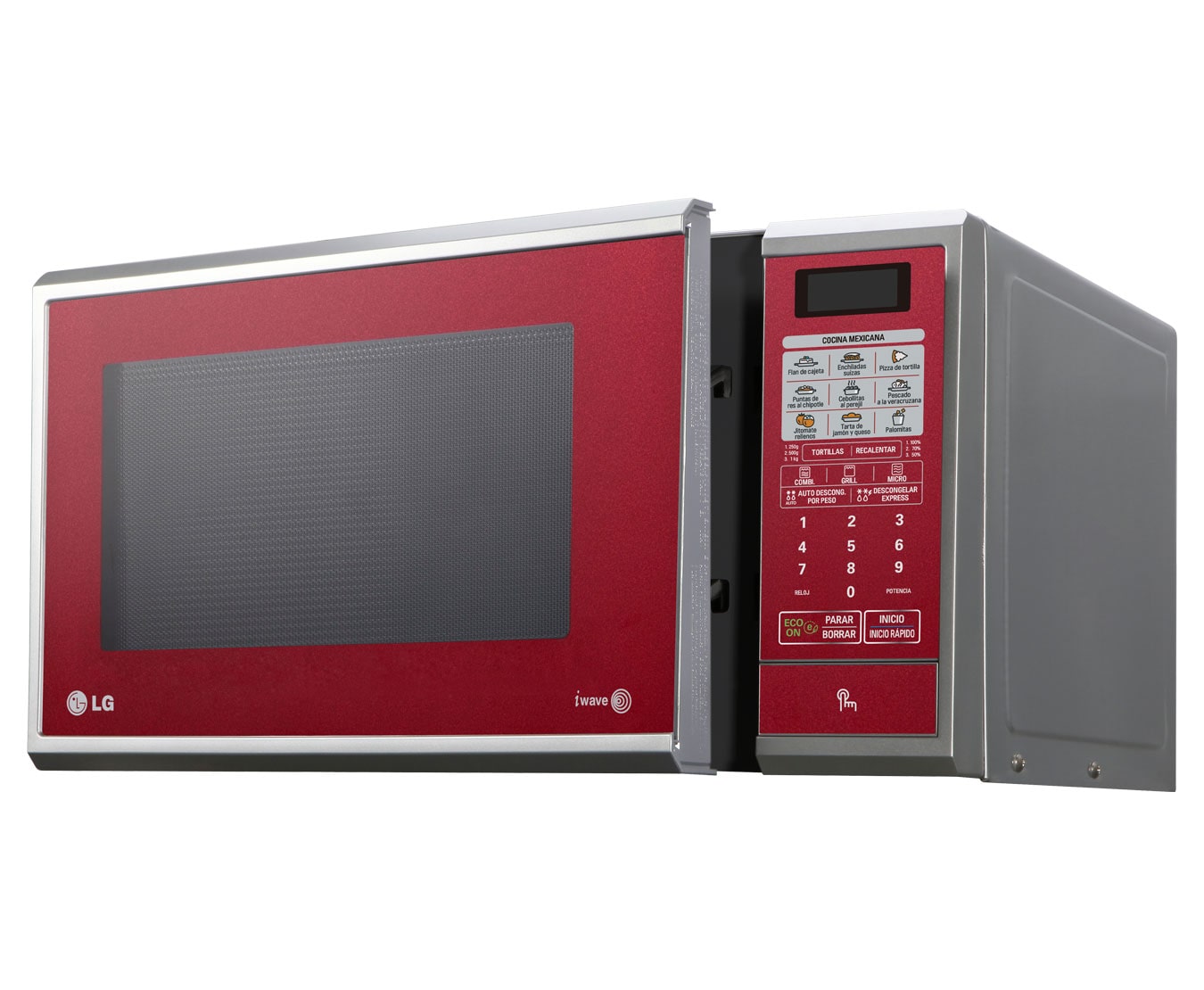 LG HORNO DE MICROONDAS LG GRILL 2 EN 1 1.1 PIES³ ROJO, MH1143SR