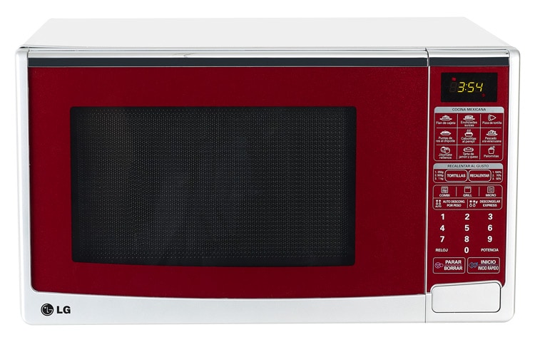 Vista frontal de HORNO DE MICROONDAS LG GRILL 2 EN 1 1.4 PIES3 - ROJO MH1443CR