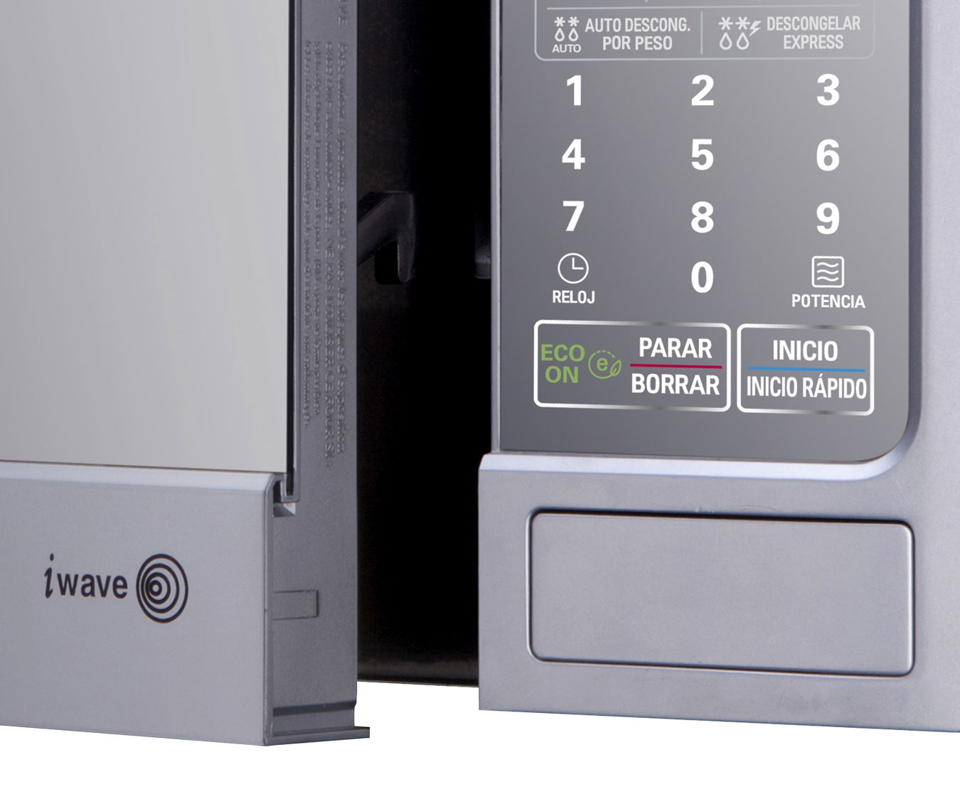 LG HORNO DE MICROONDAS LG GRILL 2 EN 1 1.4 pies³ ESPEJO SILVER, MH1443GSM
