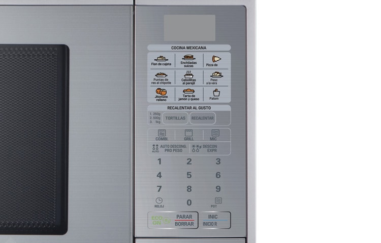 LG HORNO DE MICROONDAS LG GRILL 2 EN 1 1.4 PIES³ DIAMANTE SILVER, MH1443SAN