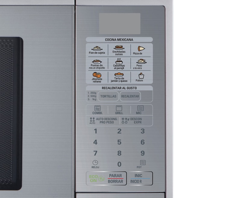 LG HORNO DE MICROONDAS LG GRILL 2 EN 1 1.4 PIES³ DIAMANTE SILVER, MH1443SAN