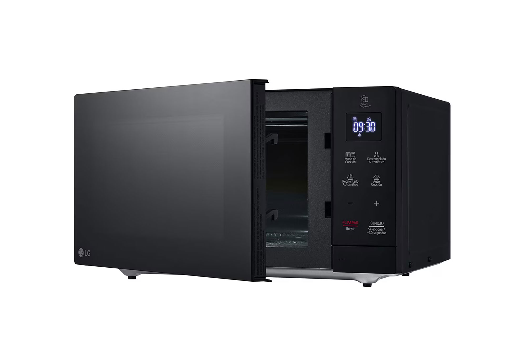 side view with no food