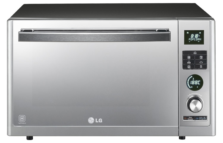 Vista frontal de 3 Hornos en 1: 1.4 Pies³ - Color Silver MJ1482BP