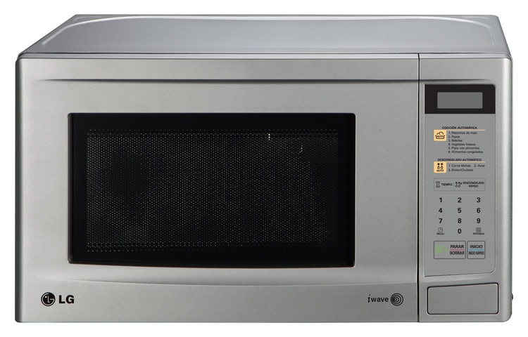 Vista frontal de HORNO DE MICROONDAS LG SOLO 0.7 PIES³ - SILVER MS0742FS