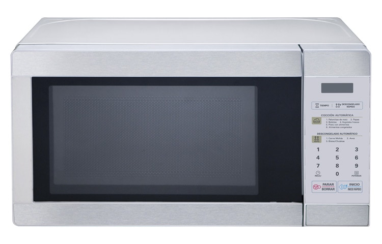 Vista frontal de HORNO DE MICROONDAS LG SOLO 0.7 PIES3 - ACERO INOXIDABLE MS0743U