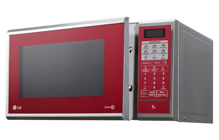 LG HORNO DE MICROONDAS LG SOLO 1.1 pies³ ROJO, MS1143SR