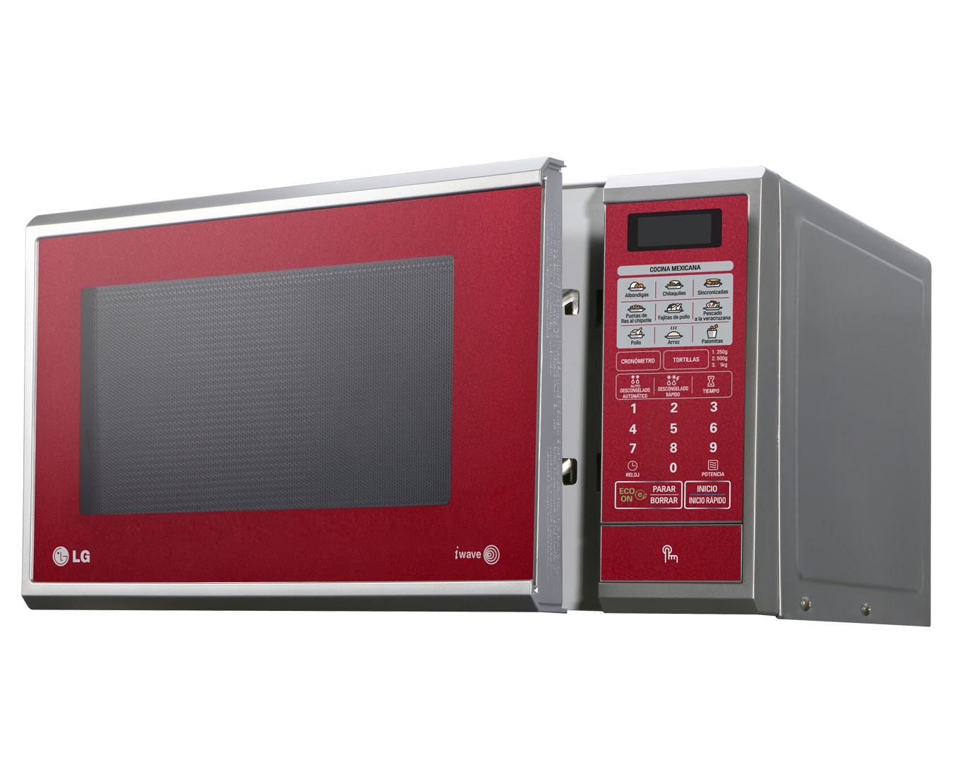LG HORNO DE MICROONDAS LG SOLO 1.1 pies³ ROJO, MS1143SR