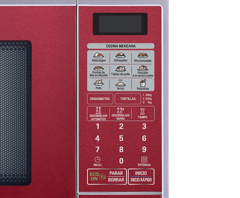 LG HORNO DE MICROONDAS LG SOLO 1.1 pies³ ROJO, MS1143SR