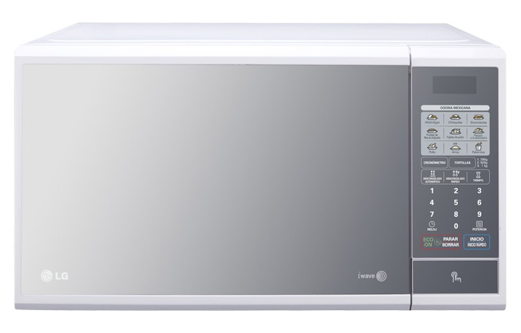 Vista frontal de Horno de Mircoondas LG Solo 1.1 cu.ft Easy Clean MS1143SWM