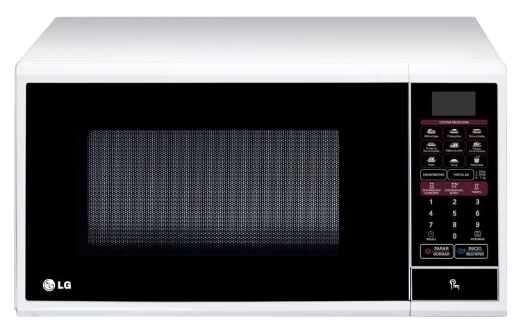 Vista frontal de HORNO DE MICROONDAS LG SOLO 1.1 PIES³ - BLANCO MS1143SWP