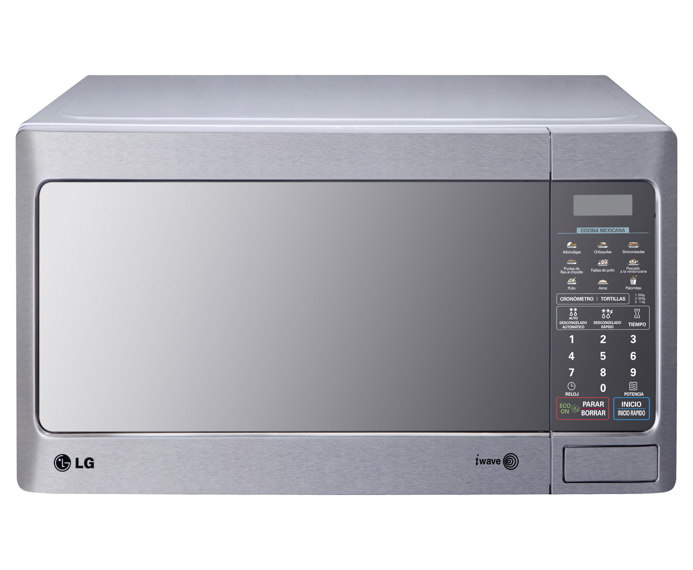 Vista frontal de Horno de Microondas NeoChef™ 1.4 pies³ Plata con EasyClean™ y Smart Diagnosis MS1143XT