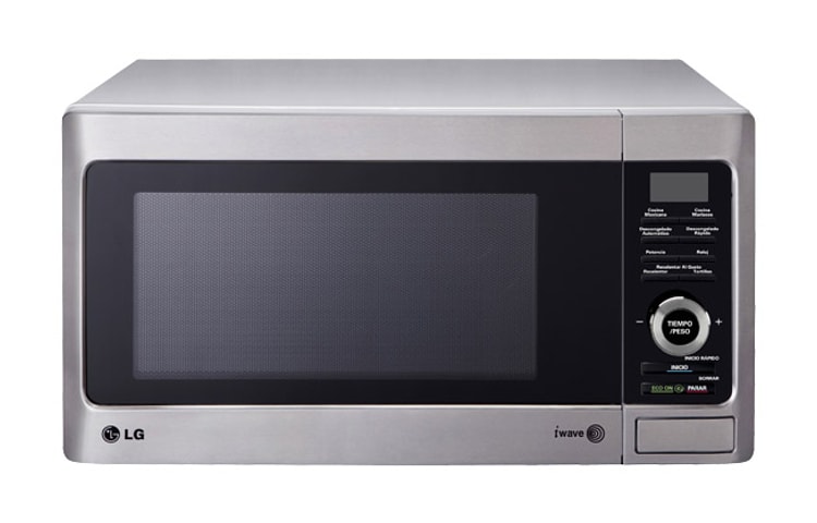 Vista frontal de Horno de Microondas LG SOLO SERIE RENAISSANCE 1.4 Pies³ - Acero Inoxidable MS1482XT
