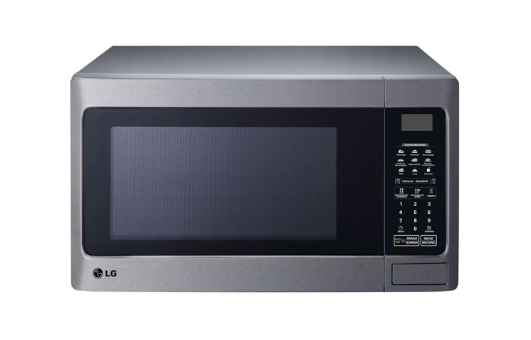 Vista frontal de HORNO DE MICROONDAS LG SOLO 1.7 pies3 SILVER MS1744XT