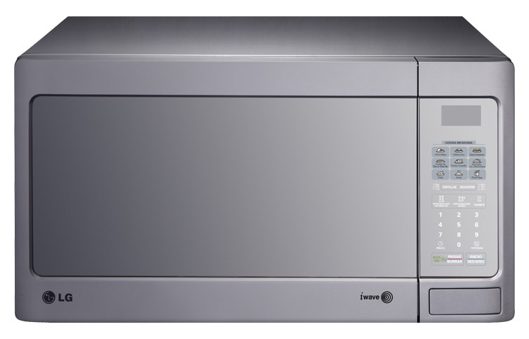 Vista frontal de HORNO DE MICROONDAS LG SOLO 2.0 PIES3 - SILVER MS2043GS