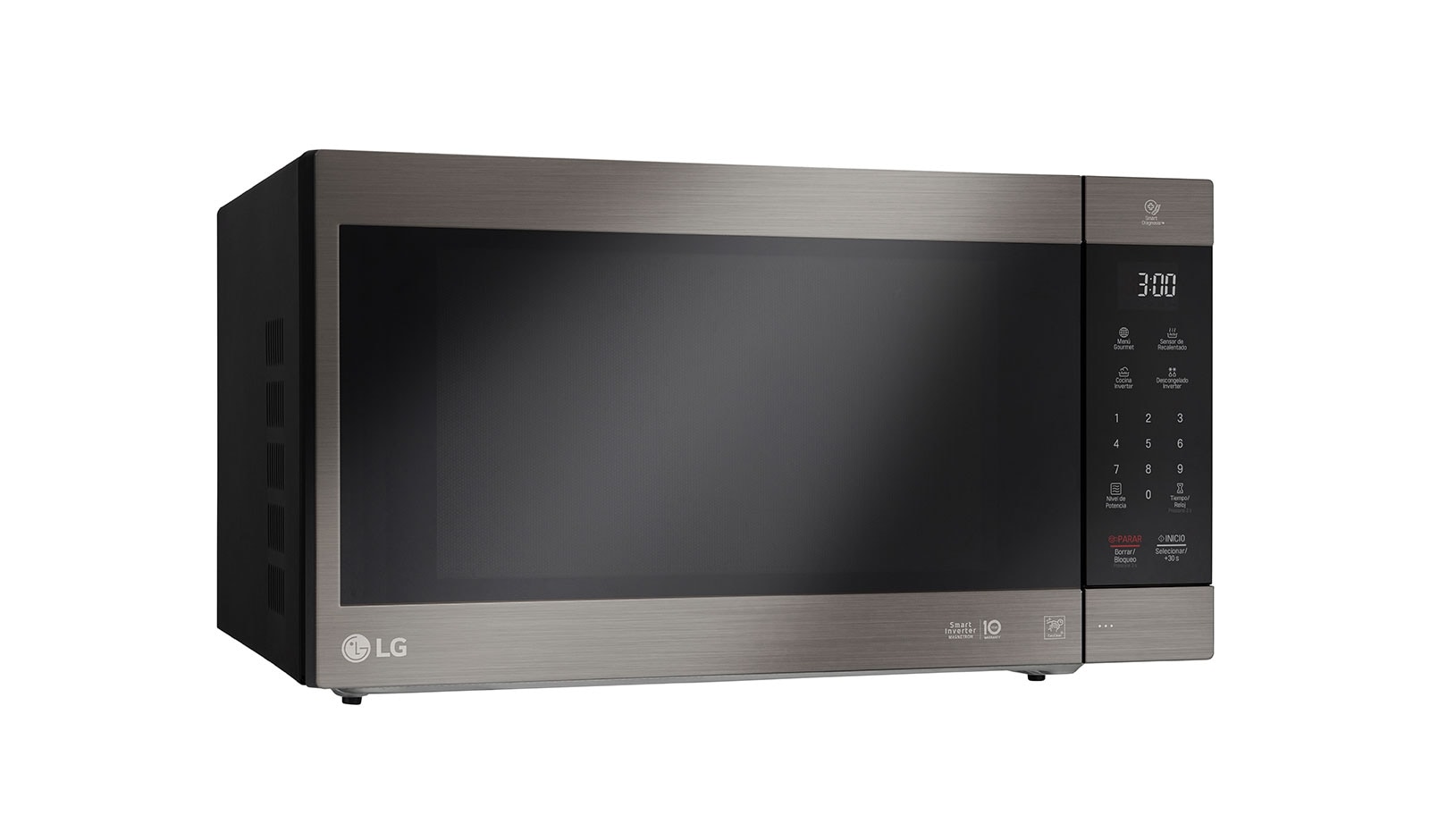LG Horno de Microondas NeoChef™ 2 pies³ Negro con EasyClean™ y Smart Diagnosis, MS2097HST