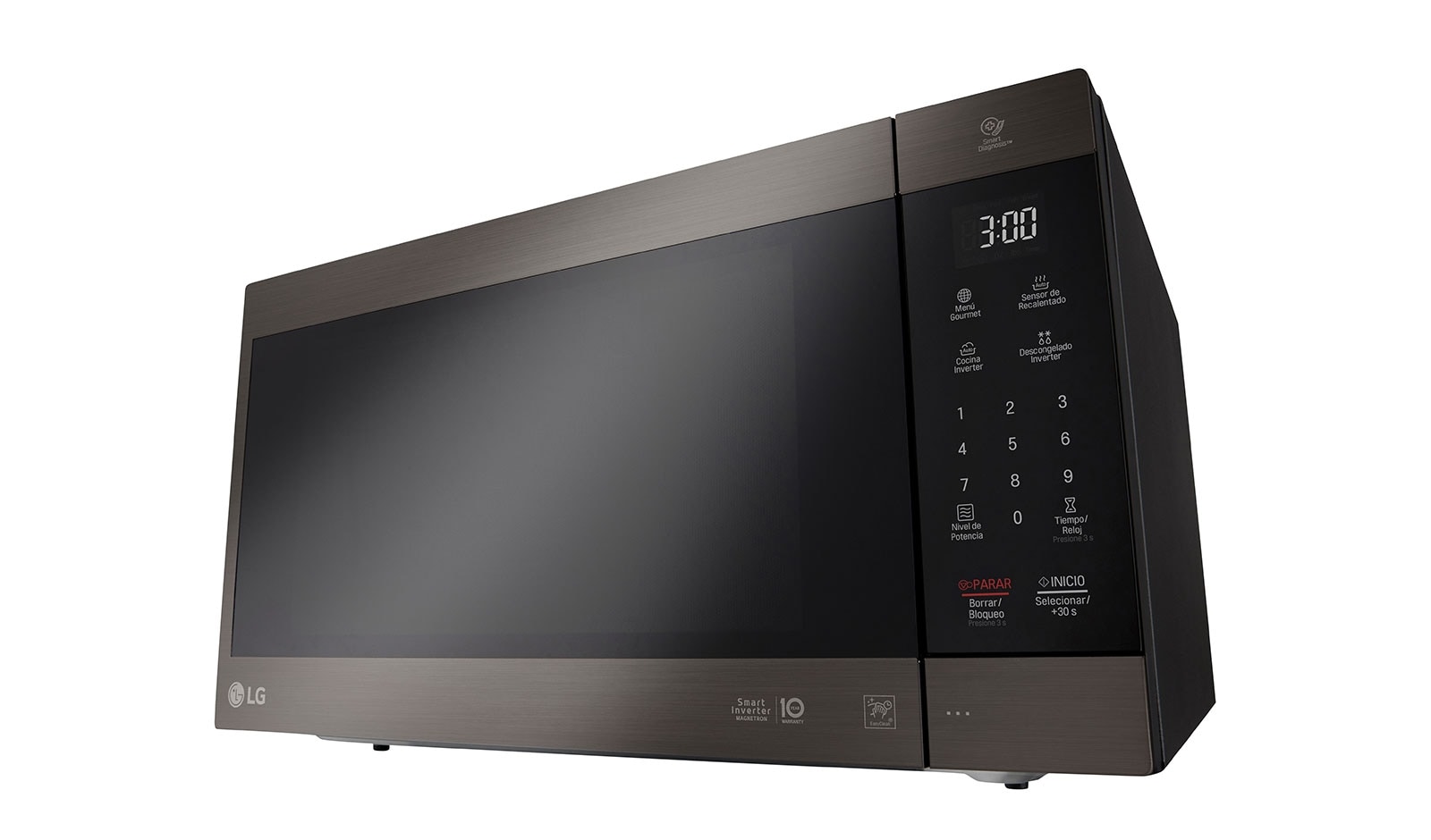 LG Horno de Microondas NeoChef™ 2 pies³ Negro con EasyClean™ y Smart Diagnosis, MS2097HST