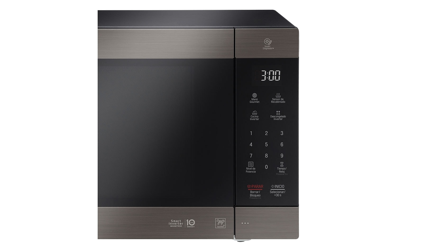 LG Horno de Microondas NeoChef™ 2 pies³ Negro con EasyClean™ y Smart Diagnosis, MS2097HST