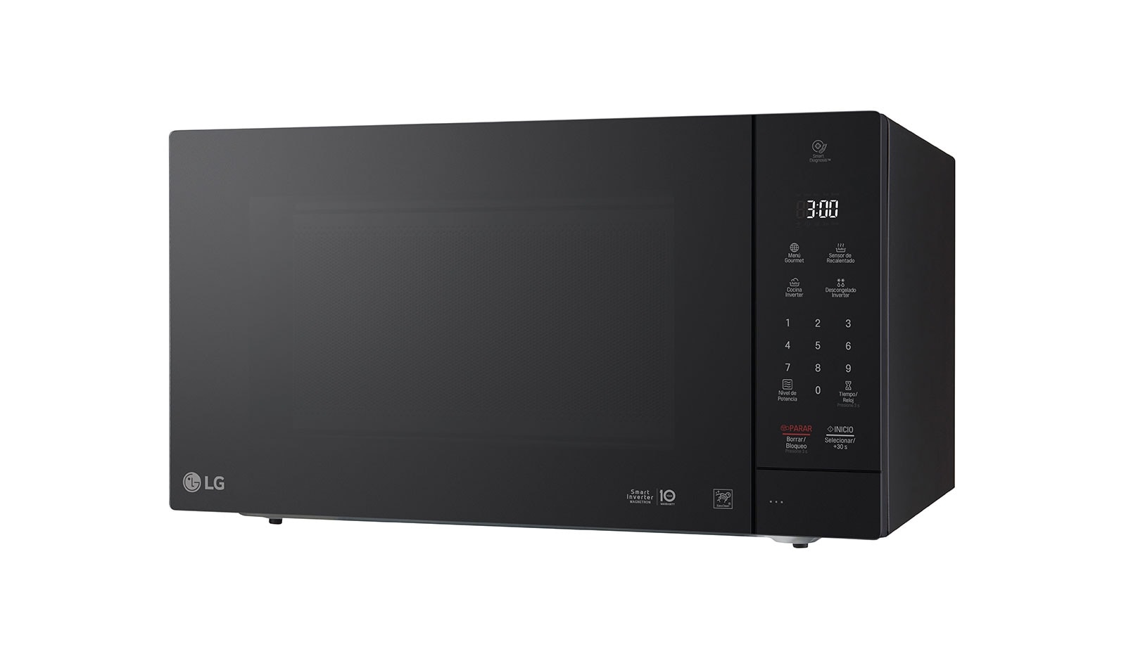 LG Horno de Microondas NeoChef™ 2 pies³ Negro con EasyClean™ y Smart Diagnosis, MS2097JSS