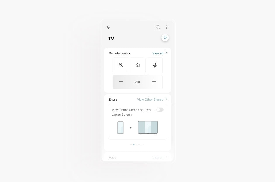 La imagen muestra la pantalla de una TV en la aplicación LG ThinQ