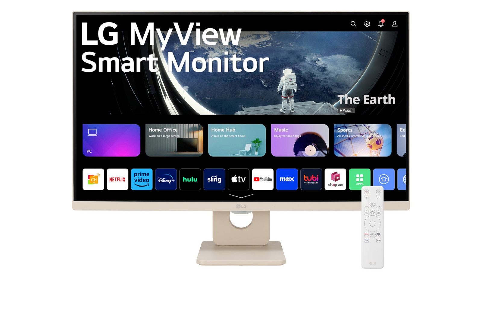 front view with remote control