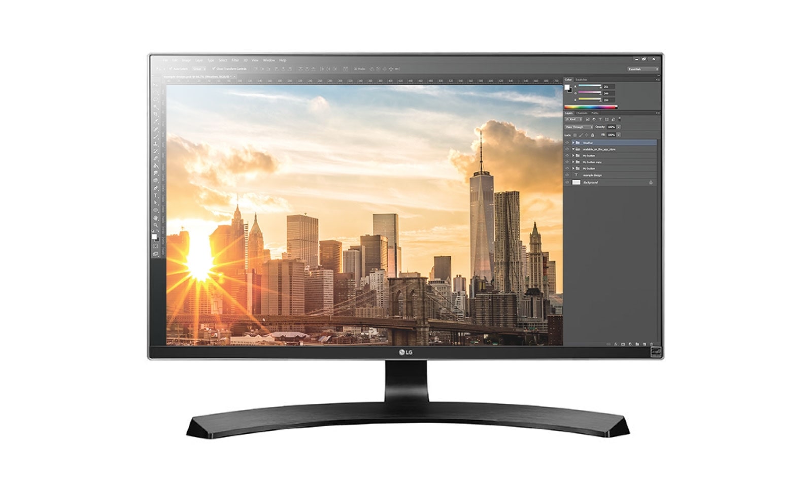 Vista frontal de 27UD68P 27UD68P