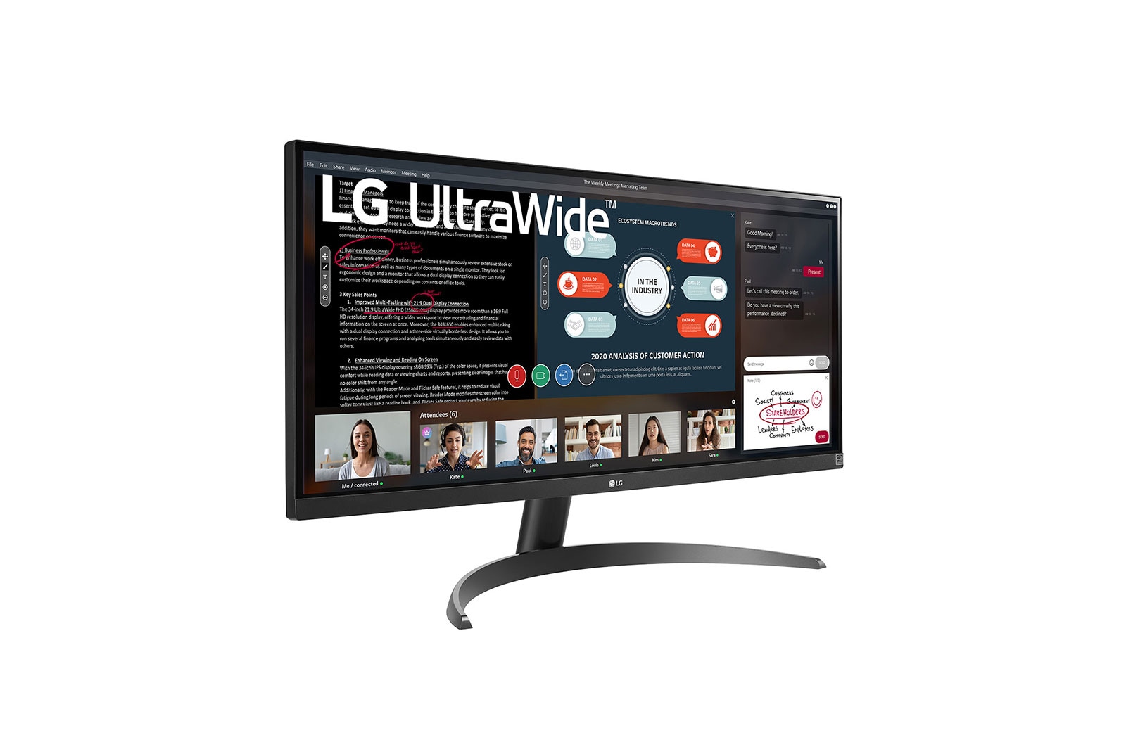 LG Monitor IPS UltraWide™ Full HD de 29" 21:9 con AMD FreeSync™, 29WP500-B