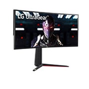 LG 34" 21:9 UltraGear™ Nano IPS 1ms (GtG) Curved Gaming Monitor\t, 34GN850-B