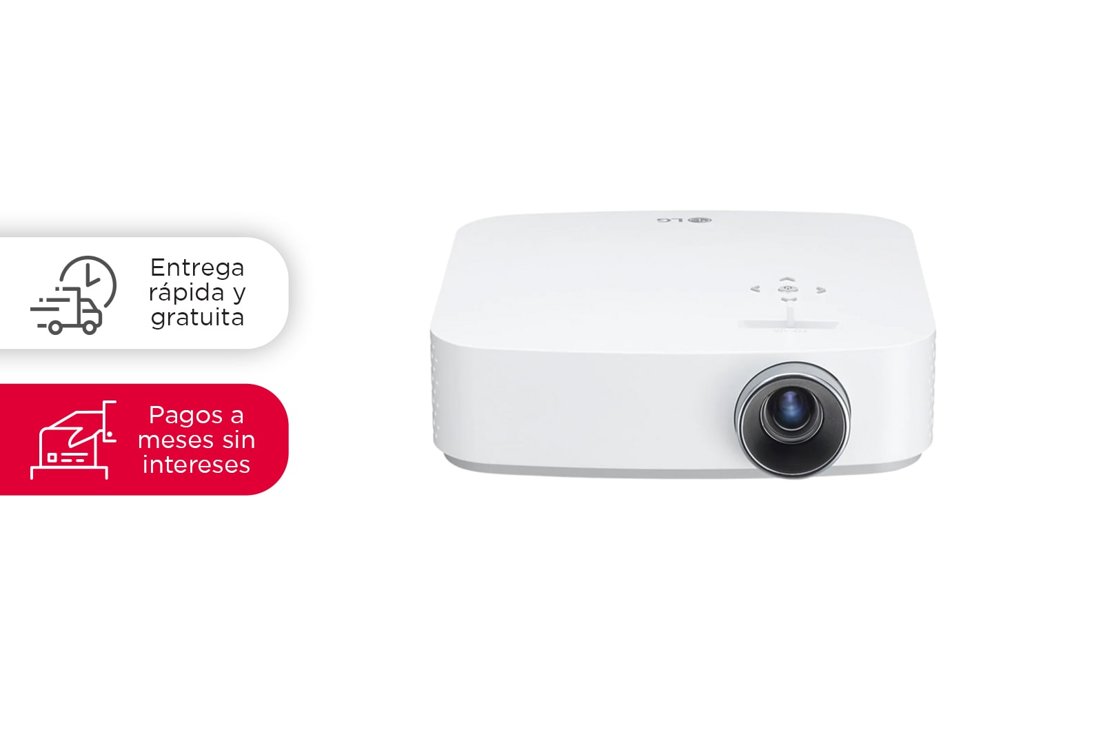 Vista frontal de LG CineBeam PF50KA PF50KA