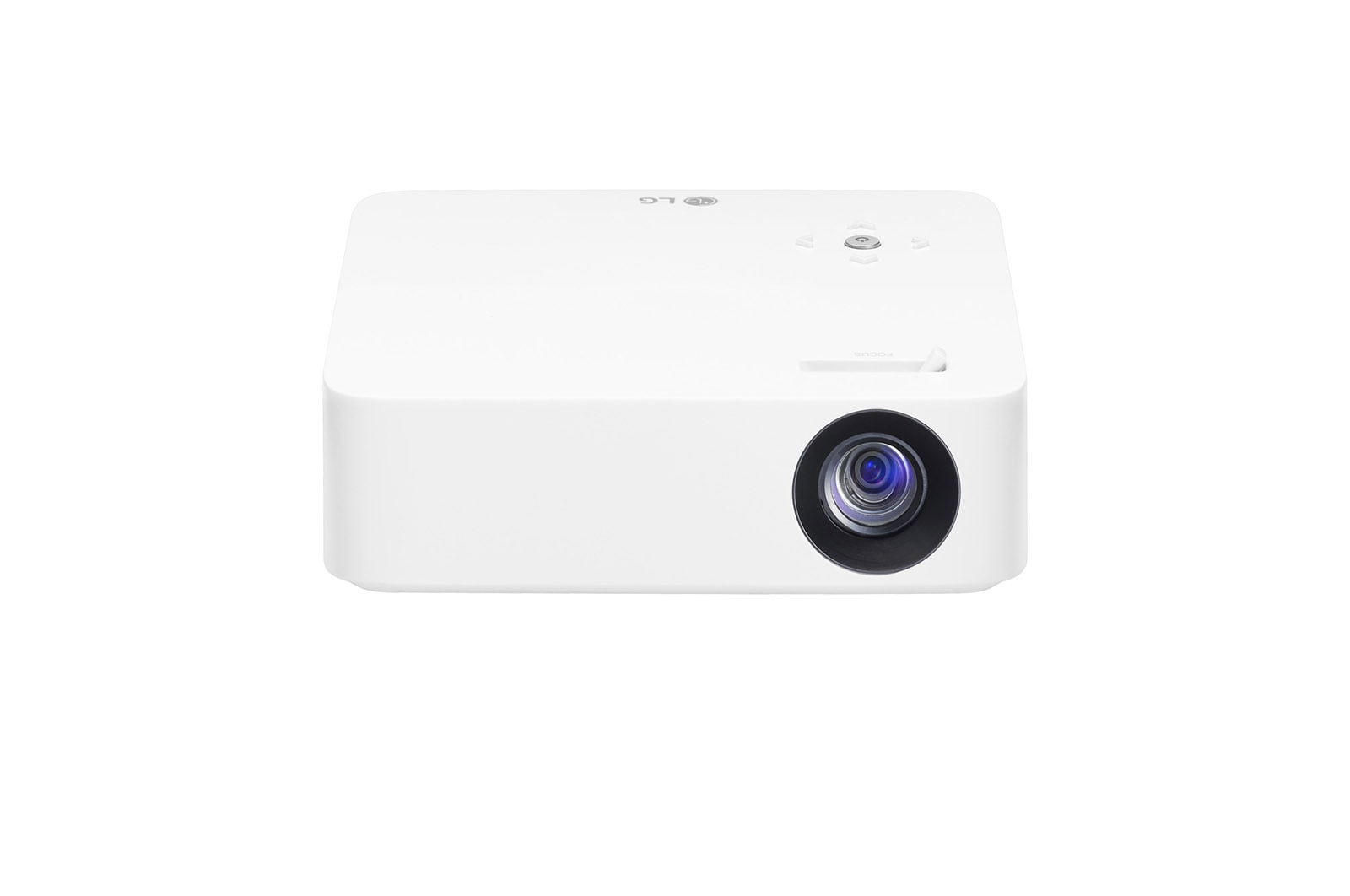 Vista frontal de Proyector LED LG CineBeam con batería incorporada PH30N