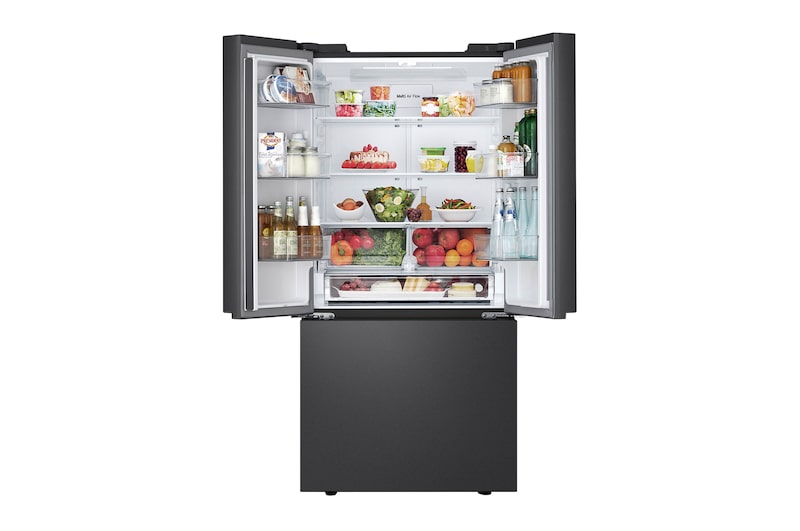 front open with food stored