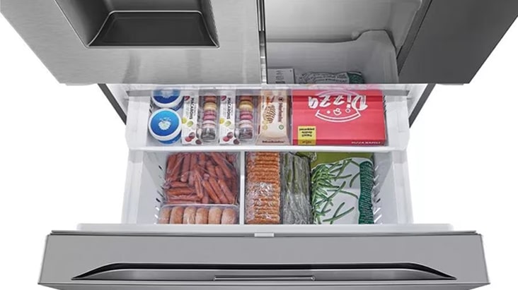 Un congelador bien organizado