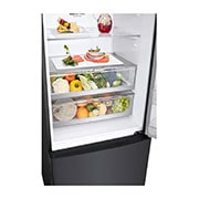 LG Refrigerador Inteligente con Congelador Abajo  17 pies cúbicos - Negro Mate con Despachador de Agua  | SMART INVERTER, GB45SPT