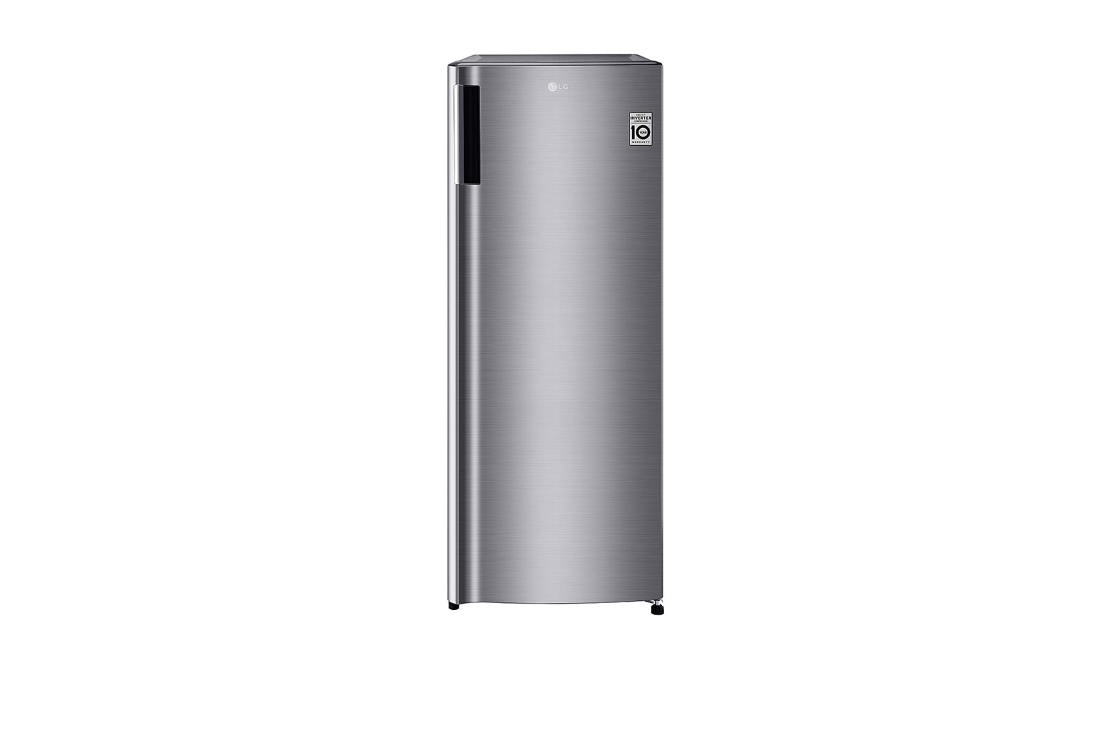 LG Congelador Vertical LG, 6 pies cúbicos de una puerta, Smart Inverter, acabado en acero brillante, GF21BPP