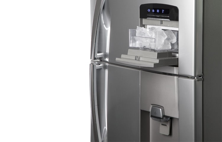 LG TOP MOUNT 14 PIES CUBICOS PLATINUM SILVER CON HOME BAR Y DESPACHADOR DE AGUA, GM-S482ULV