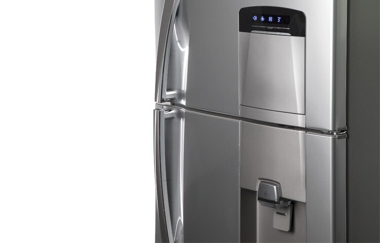 LG TOP MOUNT 14 PIES CUBICOS PLATINUM SILVER CON HOME BAR Y DESPACHADOR DE AGUA, GM-S482ULV