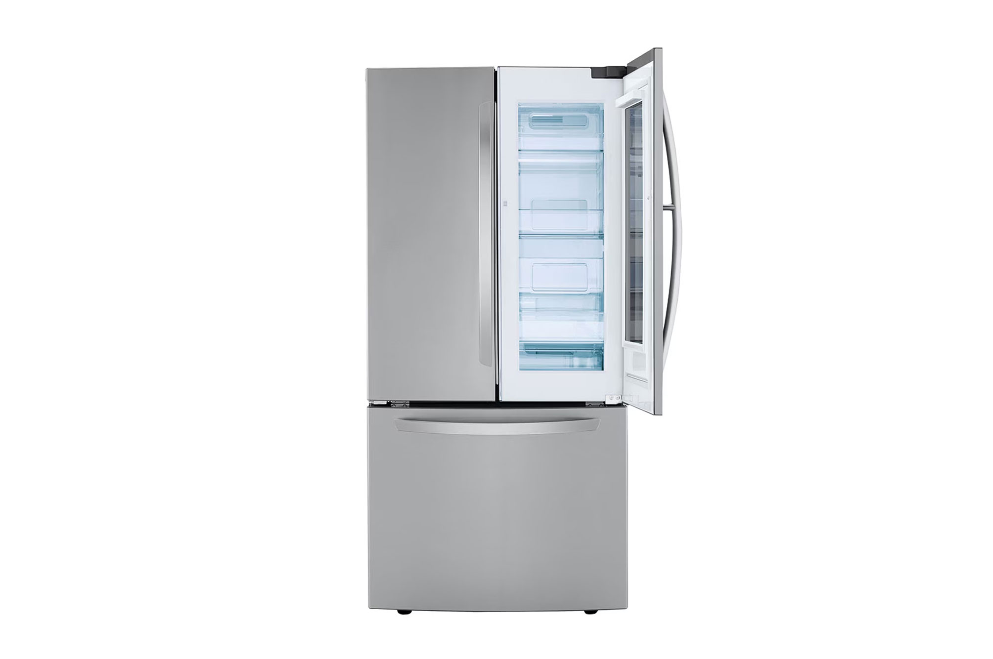 front view top one side door open