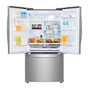 LG Refrigerador French Door Inteligente LG ThinQ™ 28 pies cúbicos - Plata con Despachador de Agua y Hielos | SMART INVERTER, GM28LIP