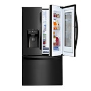 LG Refrigerador French Door LG Instaview™ Inteligente 28 pies cúbicos - Acero Negro con Despachador de Agua y Hielos  | SMART INVERTER, GM28XID