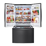 LG Refrigerador French Door 29 pies cúbicos- Color Negro Mate con Fábrica de Hielo en congelador| SMART INVERTER, GM39BIT