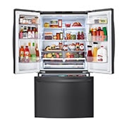 LG Refrigerador French Door 29 pies cúbicos- Color Negro Mate con Autodiagnóstico Smart Diagnosis™| SMART INVERTER, GM39BT