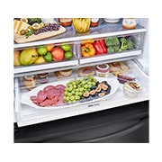 LG Refrigerador French Door 29 pies cúbicos- Color Negro Mate con Autodiagnóstico Smart Diagnosis™| SMART INVERTER, GM39BT