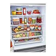 LG Refrigerador French Door LG Instaview™ 29 pies cúbicos- Color Plata Platino, GM39BVP