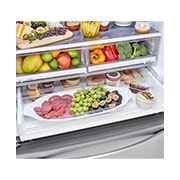 LG Refrigerador French Door LG Instaview™ 29 pies cúbicos- Color Plata Platino, GM39BVP