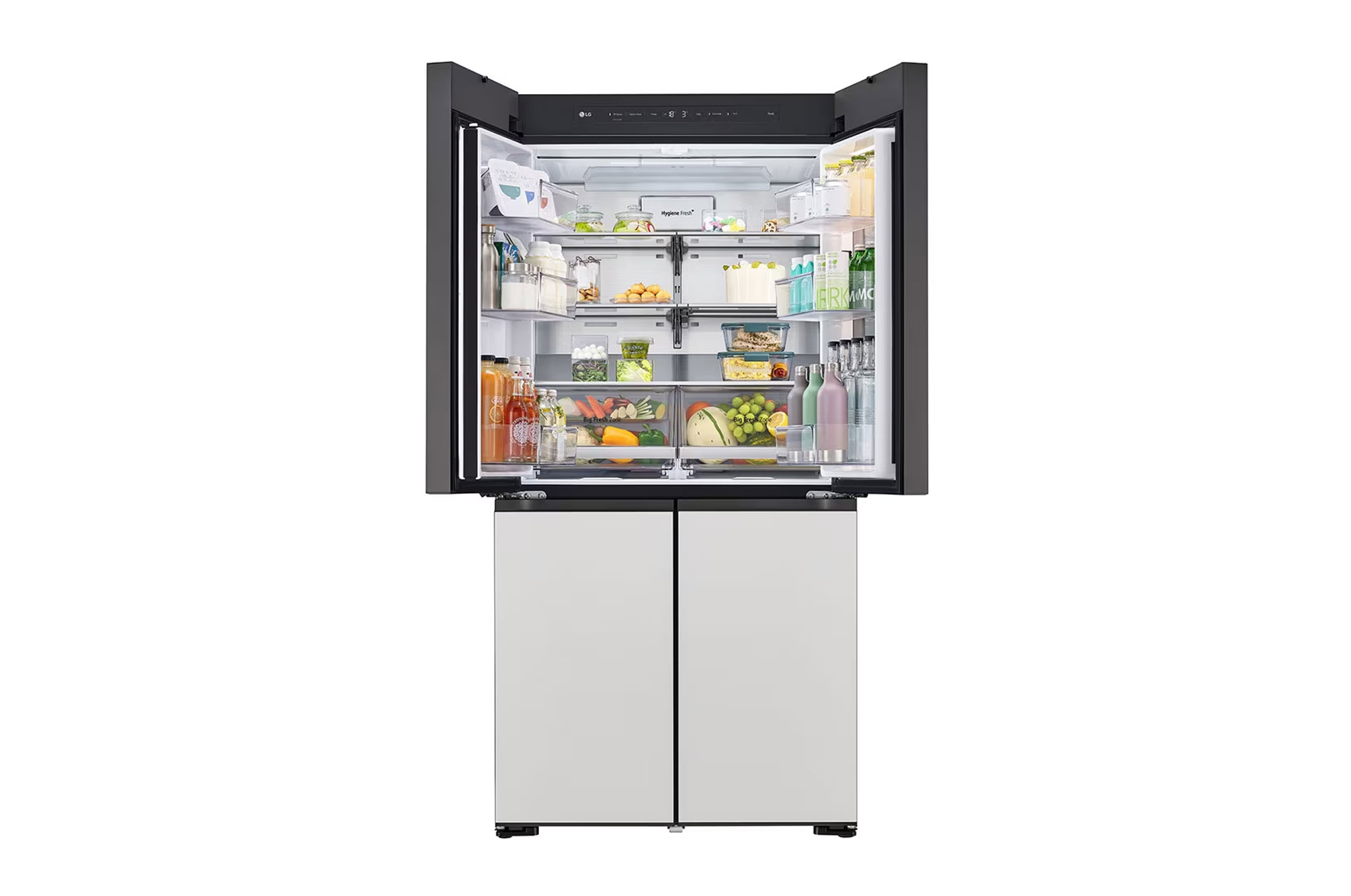 front view top door open